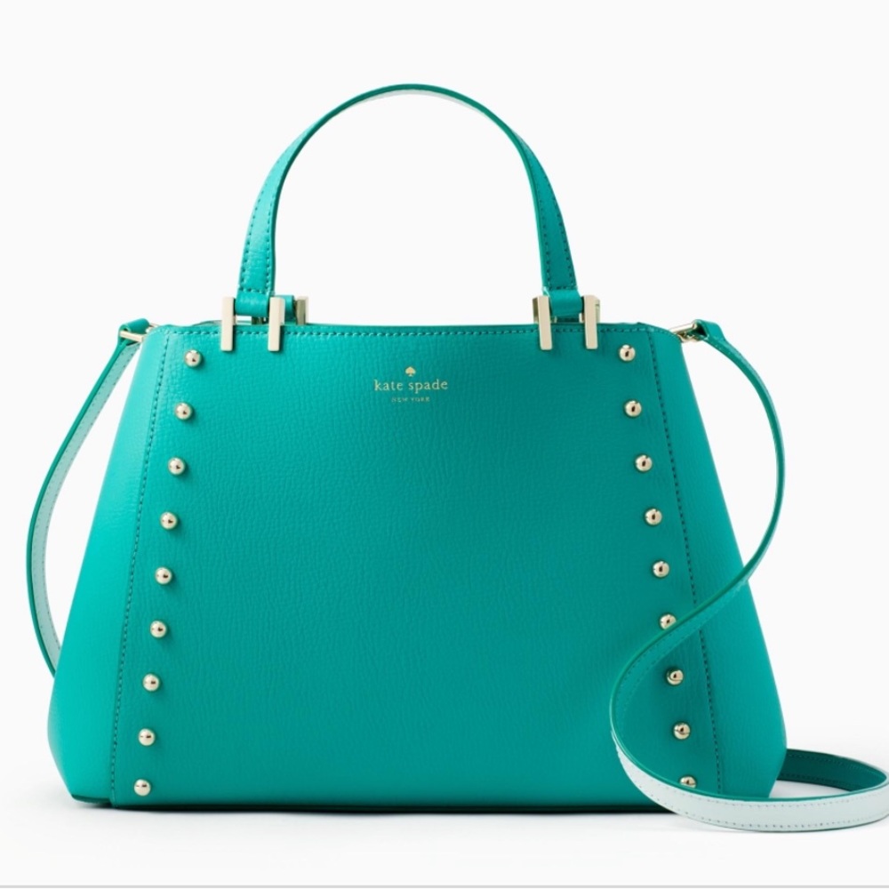 Kate Spade Sanders Place Romily Green studded bag